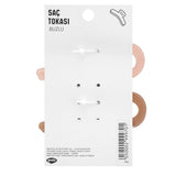 Eklips Frosted Figure Hair Clips Pink & Brown 2-Pack