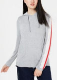 Hippie Rose Juniors Sporty-Striped Pullover Hoodie, Size XS