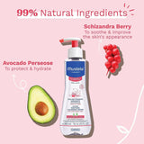 Mustela Soothing Cleansing Water for Babies - Gentle, Natural, Fragrance-Free, 10.14 fl oz