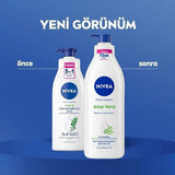 Nivea Aloe Vera 72-Hour Moisturizing Body Lotion for Dry Skin - Long-Lasting Hydration & Softness