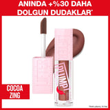Maybelline Lifter Plump Lip Gloss - Coca Zing, Instantly 30% Fuller Lips, Long-Lasting Plumping Effect