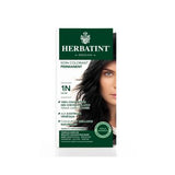 Herbatint 1N Noir Black Hair Dye: Natural, Ammonia & Paraben-Free Permanent Color for Sensitive Scalp