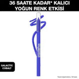 Maybelline New York Gel Eyeliner - 819 Galactic Cobalt, Long-Lasting and Waterproof Burgundy Eye Makeup