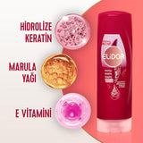 Elidor Brazilian Keratin Therapy Hair Serum - Nourishes, Smooths, and Adds Shine to Hair - 11.83 fl oz