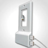 Invisible Dual USB Wall Charger Plate With Surge Protection