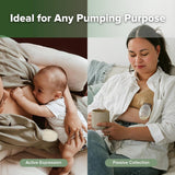 haakaa Manual Breast Pump for Breastfeeding, Silicone, Clear 4oz/100ml