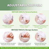 haakaa Manual Breast Pump for Breastfeeding, Silicone, Clear 4oz/100ml