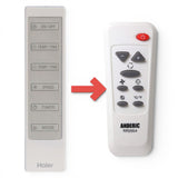Anderic Substitute for Haier WJ26X22286 Portable Air Conditioner Remote Control [RR2054]