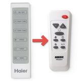 Anderic Substitute for Haier WJ26X24023 Portable Air Conditioner Remote Control [RR2054]