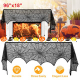Halloween Decoration Black Lace Spiderweb