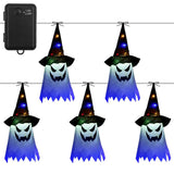 Halloween Ghost Witch Hat Hanging Light Lantern