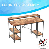 Halter 50-Inch Modern Office Desk with Storage