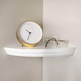 Halter Corner Floating Shelf - Space Saving Round Design with No Visible Support