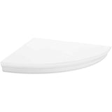 Halter Corner Floating Shelf - Space Saving Round Design with No Visible Support