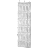 Halter Over the Door Hanging Shoe Organizer with 24 Pockets