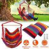 Hammock Hanging Chair Canvas with 2 Pillows
