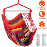 Hammock Hanging Chair Canvas with 2 Pillows