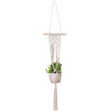 Hand Woven Macrame Tapestry Plant Hanger Holder