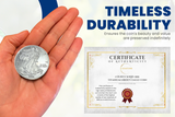 2026 1 Ounce OZ 999 Fine Solid USA American Liberty Eagle Coin Titanium Precious Metal Ingot Ti Element Chemistry Proof Mint Coin