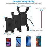 Handlebar Mirror Mobile Phone Holder