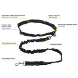 Hands Free Dogs Leash Waist Belt