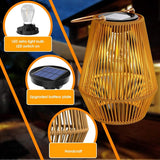 Hanging Solar Woven Lantern Solar Lamp Lights Decoration