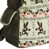 [Happy Trip] Fabric Art School Backpack Outdoor Daypack