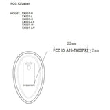 Anderic Substitute for Harbor Breeze A25-TX007-R1/N/L/S/LS/LR Ceiling Fan Remote Control [RRTX007]