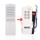 Anderic Substitute Kit for Harbor Breeze TR258B KUJCE10716 Ceiling Fan Remote Control [63T-AC83T-KIT]