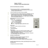 Anderic Substitute for Harbor Breeze UC7221T CHQ7221T Ceiling Fan Remote Control [RR7221T]