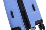 Hardshell Suitcase Double Spinner Wheels PP Luggage Sets Lightweight Durable Suitcase with TSA Lock,3-Piece Set (20/24/28) , Purplish Blue