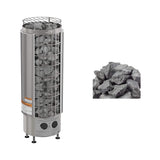 Harvia Cilindro Modern Steel Pillar Style Sauna Heater W/ Sauna Stones [PC60/80/90] (SAK84937)