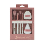 Nascita 4-Piece Makeup Brush & 2-Piece Puff Set