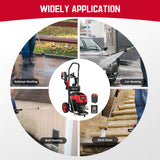 80V 2600PSI 1.2 GPM Cordless Pressure Washer HB2840