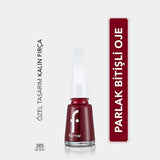 Flormar Red Velvet Nail Enamel: Intense Pigment, Long Lasting, Chip Resistant, Shiny Finish Ð Professional Quality Nail Polish