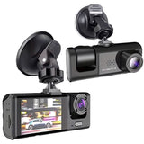 HD 1080P Car Dual Camera with IR Night Vision Loop Recording 2" IPS Screen