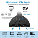 HDMI 1080P 3-in-1 Output HDTV Switch Splitter