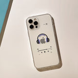 Headset Printed Transparent Phone Case For IPhone14/14Plus/14Pro/14Pro Max; iPhone13/13Mini/13Pro/13Pro Max; iPhone12/12Mini/12Pro/12Pro Max; iPhone11/11Pro/11Pro Max; iPhoneX/XR/XS/XS Max; iPhone 8/7