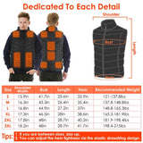 Heated Vest Electric USB Jacket with 3 Temperature Levels