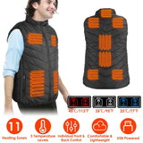Heated Vest Electric USB Jacket with 3 Temperature Levels