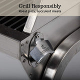 Heavy-Duty Commercial 125 LB Portable Electric Stainless Steel Hooded BBQ Rotisserie Grill With Viewing Window (SAK31975)