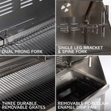 Heavy-Duty Commercial 125 LB Portable Electric Stainless Steel Hooded BBQ Rotisserie Grill With Viewing Window (SAK31975)