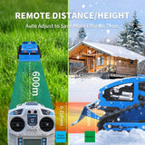 Heavy-Duty 21-Inch 9HP Commercial Remote-Controlled Robotic Lawn Mower With Tracks And Plow (SAK26583)