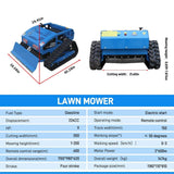 Heavy-Duty 21-Inch 9HP Commercial Remote-Controlled Robotic Lawn Mower With Tracks And Plow (SAK26583)