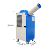 Heavy-Duty 220V Portable 11K BTU Outdoor Industrial Spot Cooler Air Conditioner (SAK59327)