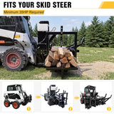 Heavy-Duty 35T All-In-One Firewood Processor And Log Lifter Skid Steer Attachment (SAK37152)