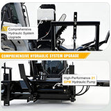 Heavy-Duty 35T All-In-One Firewood Processor And Log Lifter Skid Steer Attachment (SAK37152)