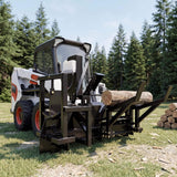 Heavy-Duty 35T All-In-One Firewood Processor And Log Lifter Skid Steer Attachment (SAK37152)
