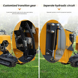 Heavy-Duty 6.5HP 1100LBS Tracked Hydraulic Dumper With Shovel (SAK62780)