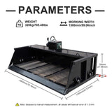 Heavy-Duty 60-Inch Topsoil Screening Skid Steer Bucket Attachment (SAK10294)